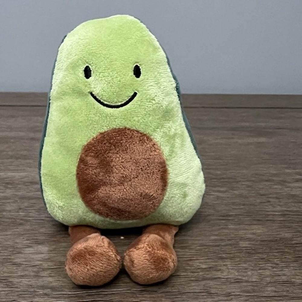 Jellycat Amuseables Avocado Small Plush Stuffed Animal Toy Green Brown 6 inch